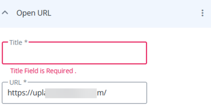 mandatory fields